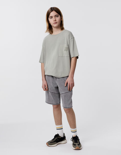 Bermuda LOOSE en jean gris Waterless garçon - IKKS