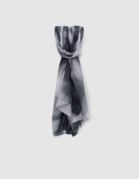 Foulard bleu gris effet deep dye Homme - IKKS