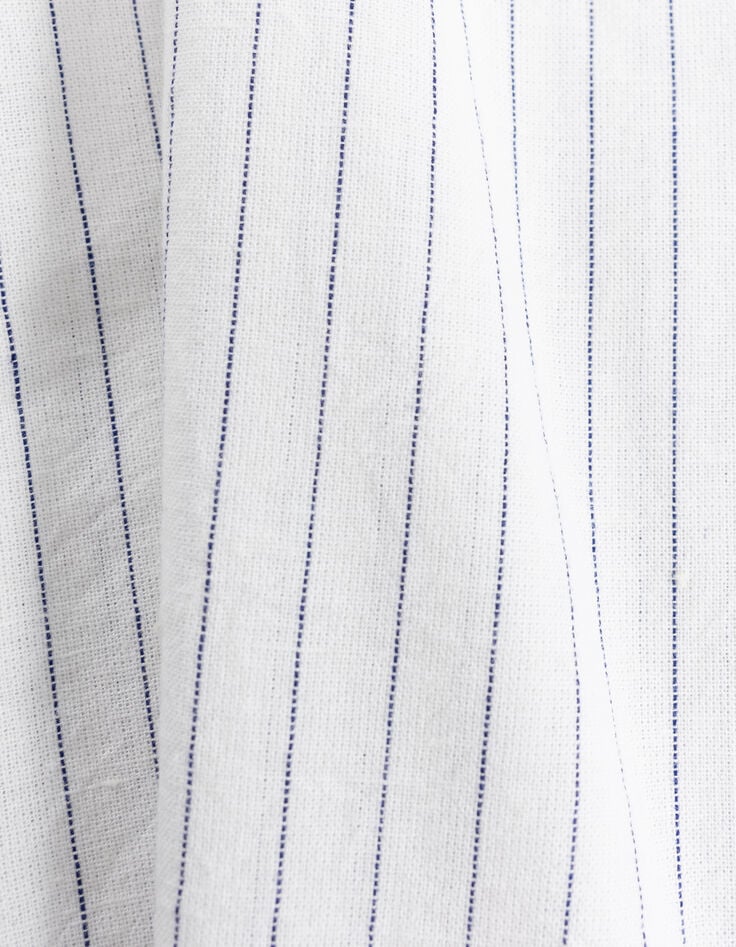 Chemise crème motifs rayures maxi ancre garçon-9 Chemise crème motifs rayures maxi ancre garçon-9