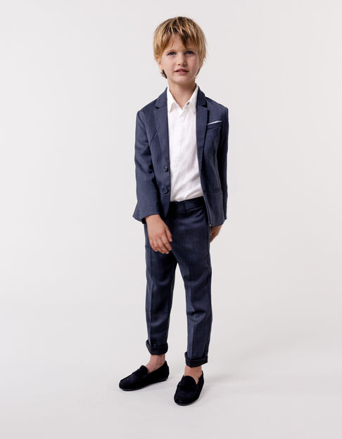 Pantalon marine maille garçon - IKKS